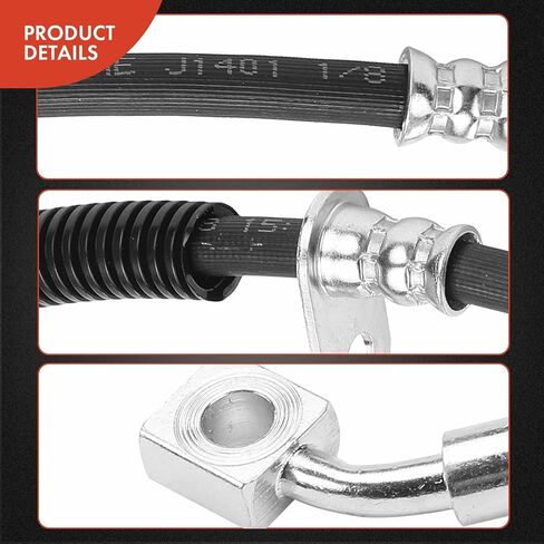 A-Premium Front Passenger Brake Hydraulic Hose Compatible with Select Cadillac Models - CTS 2015-2016, ATS 2013-2017 in Saudi Arabia