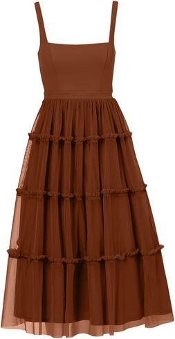 Adrianna Papell Women's Knit and Mesh Midi Dress in Saudi Arabia
