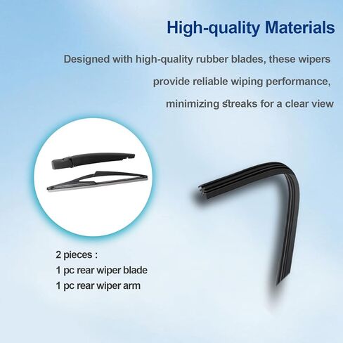 AUCERAMIC Rear Windsheild Back Wiper Arm Blade Set Fit for 2007-2019 Mercedes Benz GL320 GL350 GL450 GL550 GL63 AMG GLS450 GLS550 Back Wiper Blade Assembly Replace# A1648200844, A0009982921 in Saudi Arabia