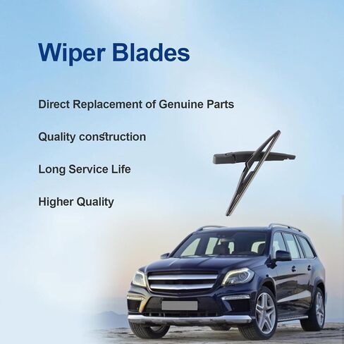 AUCERAMIC Rear Windsheild Back Wiper Arm Blade Set Fit for 2007-2019 Mercedes Benz GL320 GL350 GL450 GL550 GL63 AMG GLS450 GLS550 Back Wiper Blade Assembly Replace# A1648200844, A0009982921 in Saudi Arabia