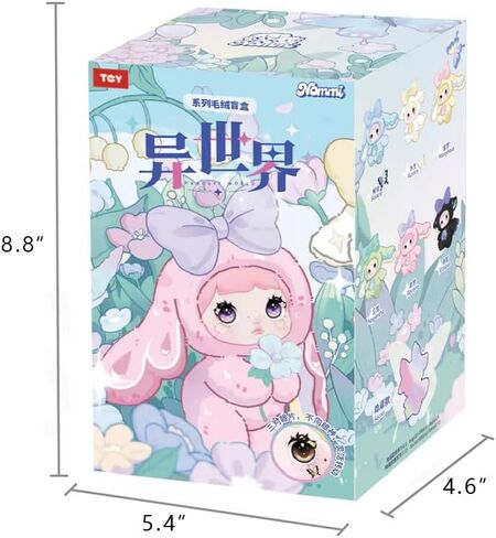Nommi v6 Fantasy World Series Plush Blind Box 1PC (1 of 7 Possible Styles) Cute Figures Collectible Toys Birthday Gifts (1Pcs Random Box) in Saudi Arabia