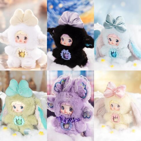 Nommi v6 Fantasy World Series Plush Blind Box 1PC (1 of 7 Possible Styles) Cute Figures Collectible Toys Birthday Gifts (1Pcs Random Box) in Saudi Arabia