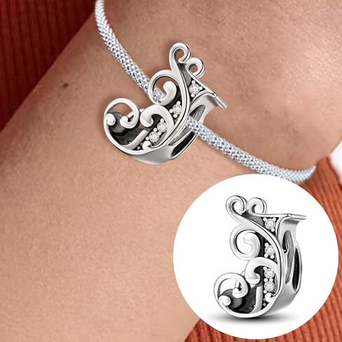 1Pc Fashionable 26 Letters Charm Bead Fit for Women DIY Jewelry Making And Daily Outfit Matching Jewelry Decoration For Women Gift For Mom in Saudi Arabia