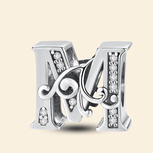 1Pc Fashionable 26 Letters Charm Bead Fit for Women DIY Jewelry Making And Daily Outfit Matching Jewelry Decoration For Women Gift For Mom in Saudi Arabia