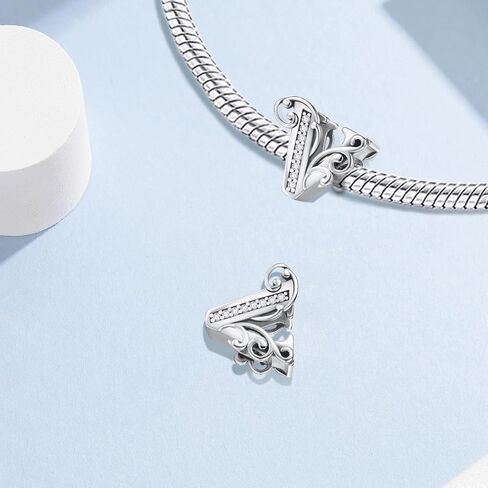 1Pc Fashionable 26 Letters Charm Bead Fit for Women DIY Jewelry Making And Daily Outfit Matching Jewelry Decoration For Women Gift For Mom in Saudi Arabia
