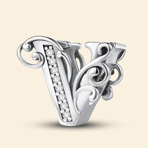 1Pc Fashionable 26 Letters Charm Bead Fit for Women DIY Jewelry Making And Daily Outfit Matching Jewelry Decoration For Women Gift For Mom in Saudi Arabia