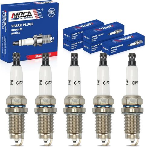 MOCA 5960 5PCS Spark Plugs Fit 2007-2014 for Volkswagen Jetta 2.5L L5, 2012-2014 Passat 2.5L L5, 2010-2014 Golf 2.5L L5, 2008-2010, 2012-2014 Beetle 2.5L L5 in Saudi Arabia