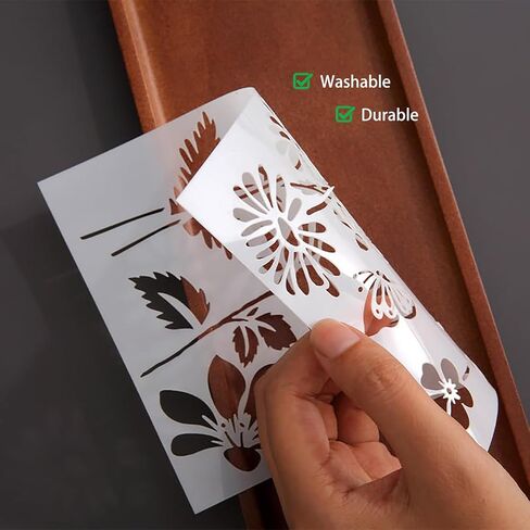 5PCS Creative Leaf Art Stencils - Palm Fern Turtle Plant Leaves Template for Painting Reusable DIY Stencils Art Drawing Templates for Wood Wall Door Canvas Home Decor BLC29-03 in Saudi Arabia