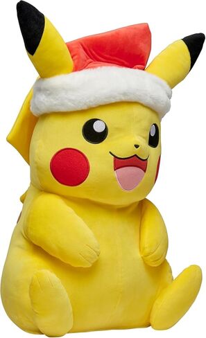 Pokémon Pikachu Holiday Plush - 24-Inch Super Soft Plush with Holiday Hat in Saudi Arabia