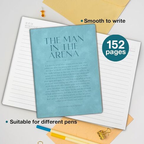 Inspirational Notebook the Man in the Arena Motivational Journal Positive Office Gifts for Coworkers Employees Friends in Saudi Arabia
