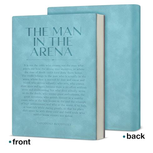 Inspirational Notebook the Man in the Arena Motivational Journal Positive Office Gifts for Coworkers Employees Friends in Saudi Arabia