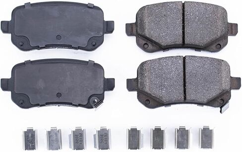 طقم فرامل خلفية Power Stop لسيارة Chrysler Town & Country 2008-12 |Dodge Grand Caravan 2008-11 |Journey 2009-12 |Volkswagen Routan 2009-11 - وسادات فرامل سيراميك مع أدوات التثبيت، 17-1326 in Saudi Arabia