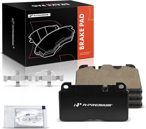 A-Premium Front Ceramic Disc Brake Pads Set Compatible with Audi Q5 2013 2.0L, Q5 2014-2017, 4 Pcs in Saudi Arabia