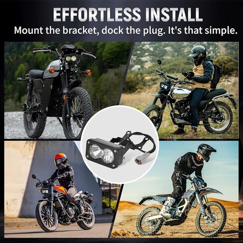 ترقية مجموعة المصابيح الأمامية للدراجات النارية 3 بوصة LED التوصيل اللعب لـ Sur-Ron Segway X260/Talaria Sting R MX4، 20W 6000-6500K شريط إضاءة LED مع حامل محول تسخير - لضوء ebike baja in Kuwait