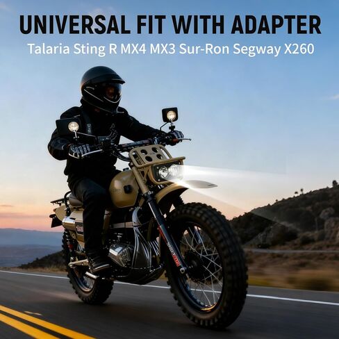 ترقية مجموعة المصابيح الأمامية للدراجات النارية 3 بوصة LED التوصيل اللعب لـ Sur-Ron Segway X260/Talaria Sting R MX4، 20W 6000-6500K شريط إضاءة LED مع حامل محول تسخير - لضوء ebike baja in Kuwait