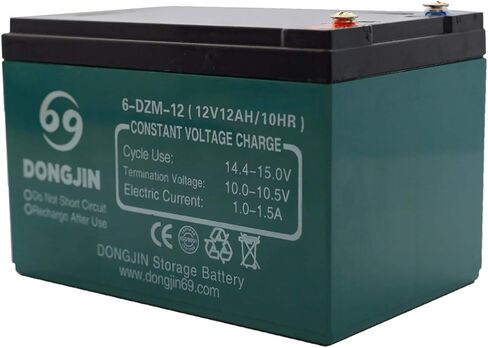 TDPRO 2 حزمة من بطارية 6-DZM-12 12V 12AH للدراجة الكهربائية سكوتر Go Kart in Kuwait