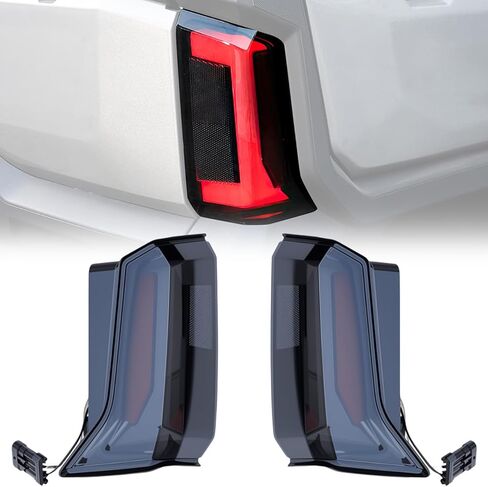 KEMIMOTO LED Tail Lights Compatible with Polaris Ranger XD 1500 2024-2026, Smoked Black Waterproof Rear Brake Stop Lights, 2PCS Replace #2415904#2415905, Bright 6000K LED Chips, IP67 Weatherproof in Saudi Arabia