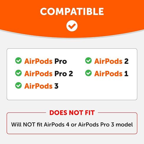 WC HookZ - خطافات فوق الأذن مطورة لأجهزة AirPods Pro وAirPods 1 و2 و3-2 متضمنة في العبوة، خطاف فريد من نوعه على اليسار واليمين، لا يتناسب مع النظارات، مصنوع بواسطة Wicked Cushions | الشتاء الأبيض in Saudi Arabia