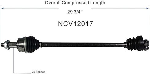 CV Axle Front Pair FWD Compatible With 2012-2017 500 c Pop Pop & 2012-2016 500 Sport From 02/12/2012 Manual Trans, Left Right Driver Passenger Side CV Joint Shaft Assembly in Saudi Arabia