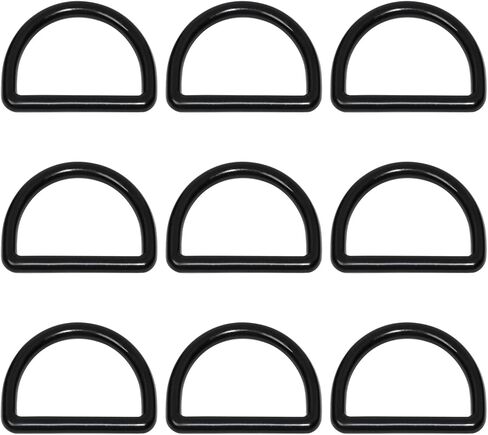 ONLYKXY 10pcs Large Semi Circular D Ring Plastic Buckle Loop Multipurpose Hanging Hook Clips for Belts Bags Purse in Saudi Arabia