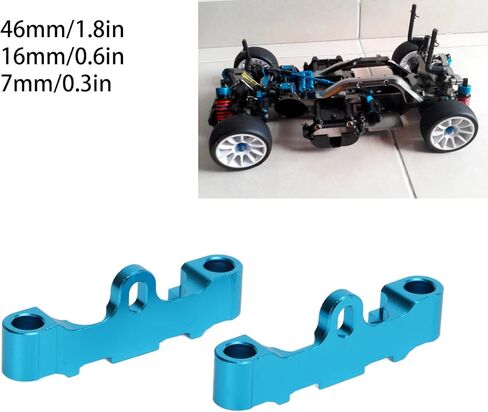 RC Car Lower Suspension Arm Mount, Aluminum Alloy Upgrade Part for 1/10 Scale TT02 Chassis Racing Vehicles in Saudi Arabia