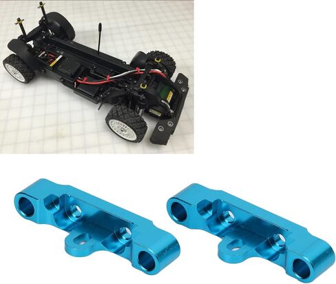 RC Car Lower Suspension Arm Mount, Aluminum Alloy Upgrade Part for 1/10 Scale TT02 Chassis Racing Vehicles in Saudi Arabia