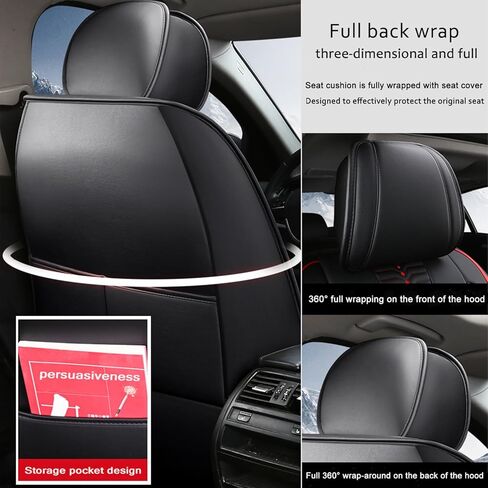 Seat Covers for Truck 2007-2024 GMC Sierra Chevy Silverado 1500 2500/HD 3500/HD Nappa Leather Car Seat Covers Waterproof and Dustproof Car Seat Protectors（Luxury, Coffee） in Saudi Arabia