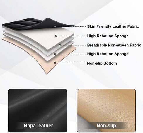Car Seat Covers Fit for Subaru Impreza 1999-2024 Flanks All Wrapped and Side Airbag Compatibility of Premium Nappa Leather(Full Set, Black Red) in Saudi Arabia