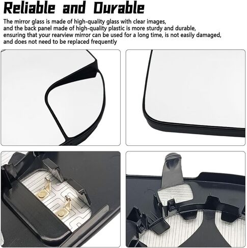 زجاج مرآة الرؤية الخلفية مع جانب الراكب الأيمن المدفأ بالطاقة متوافق مع Ford Maverick 2022 2023 2024 in Kuwait