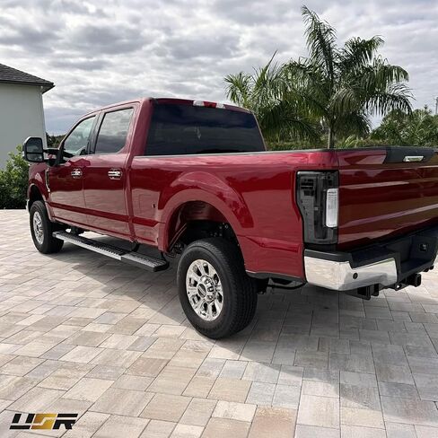 USR UNIQUE STYLE RACING Tail Light – Rear Lamps (Left + Right) Compatible with 2017-2019 Ford F250 F350 SuperDuty Pick Up Truck Super Duty HALOGEN & NO Blind Spot (SMOKE LENS WITH GUN METAL HOUSING) in Saudi Arabia