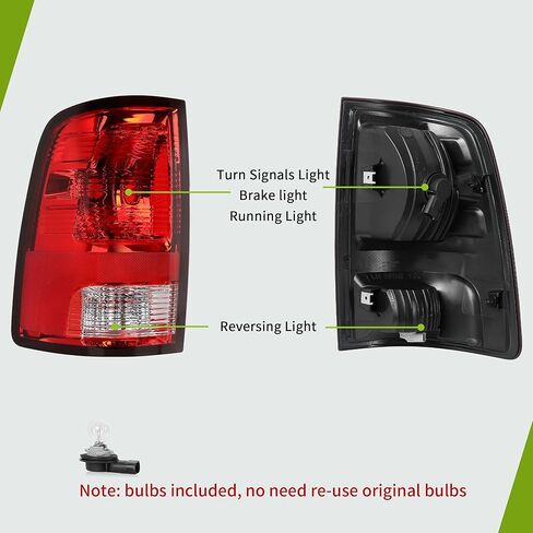 AUTOSAVER88 LED Rear Tail Lights Brake Lamp With Bulb Inside Compatible with 11 12 13 14 15 16 17 18 19 20 2011-2020 Dodge Grand Caravan 11-20 Dodge Grand Caravan-Left Driver Side in Saudi Arabia