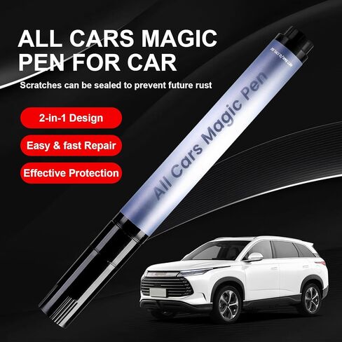 All Cars Magic Pen,Magic Pen for Car Scratches, Quick Fix for Scratches and Paint Damage,Magic car scratch removal pen,Fits All Car Colors(2PCS) in Saudi Arabia