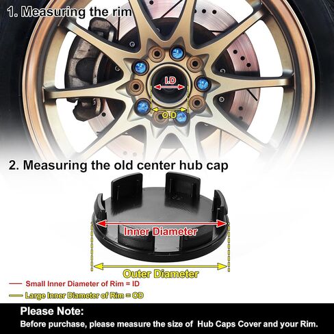 X AUTOHAUX 4 Pcs 58mm Dia Black 6 Clips Automotive Wheel Center Tyre Hub Caps Cover for Auto in Saudi Arabia