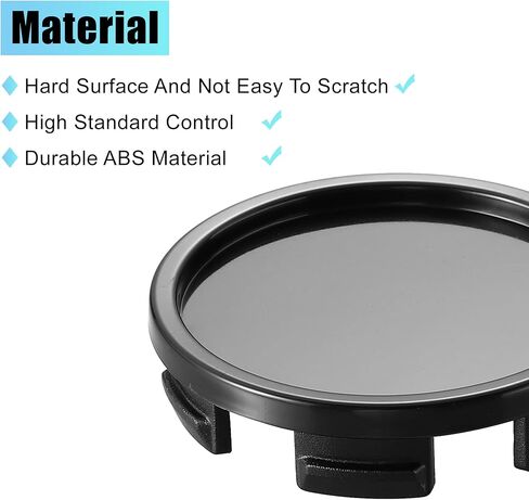 X AUTOHAUX 4 Pcs 58mm Dia Black 6 Clips Automotive Wheel Center Tyre Hub Caps Cover for Auto in Saudi Arabia