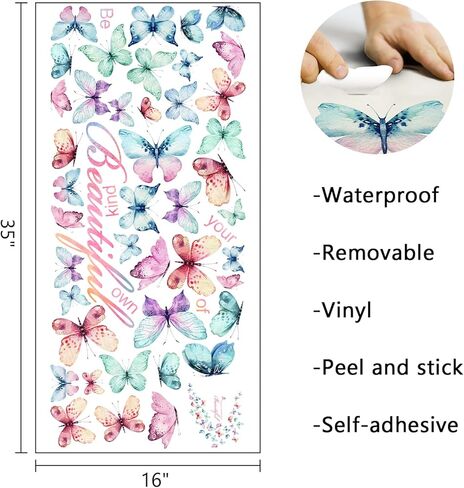 Mfault Winter Princess Frozen Castle Blue Wall Decals Stickers, Let It Snow Elsa Snowflake Nursery Christmas Decorations Girls Bedroom Art, Kids Toddlers Playroom Living Room Decor in Kuwait