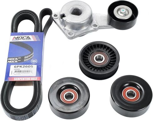 طقم حزام محرك MOCA AUTOPARTS متوافق مع Ford Expedition V8 5.4L (2009-2014)، Explorer 4.6L (2006-2010)، Sport Trac (2007-2010)، شاحنة F150 (2005-2010)، Mercury Mountaineer (2009-2010) in Saudi Arabia