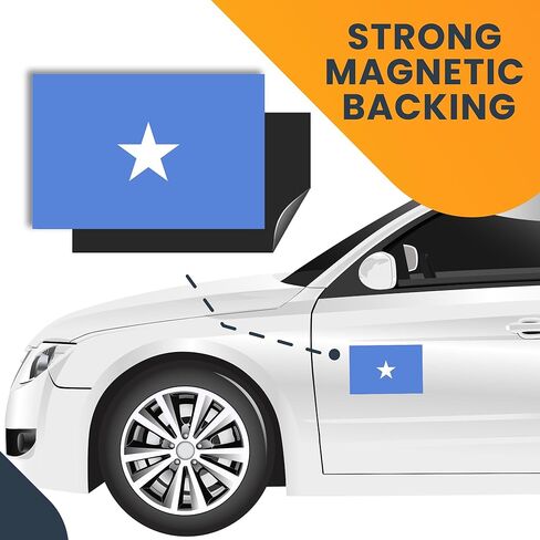 Magnet Me Up Somalia Somalian Flag Car Magnet Decal, 4x6 Inches, Heavy Duty Automotive Magnet for Car, Truck SUV in Saudi Arabia