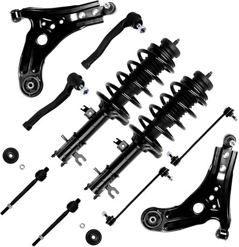 Complete Struct Assembly 10PCS Kits for Chevy for Aveo 2004-2011 for Aveo5 2006-2011 for Pontiac for Wave 2005-2008 Replace Control Arm and Ball Joint Stabilizer Bar Link Kit Tie Rod End in Saudi Arabia