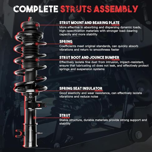 Complete Struct Assembly 10PCS Kits for Chevy for Aveo 2004-2011 for Aveo5 2006-2011 for Pontiac for Wave 2005-2008 Replace Control Arm and Ball Joint Stabilizer Bar Link Kit Tie Rod End in Saudi Arabia