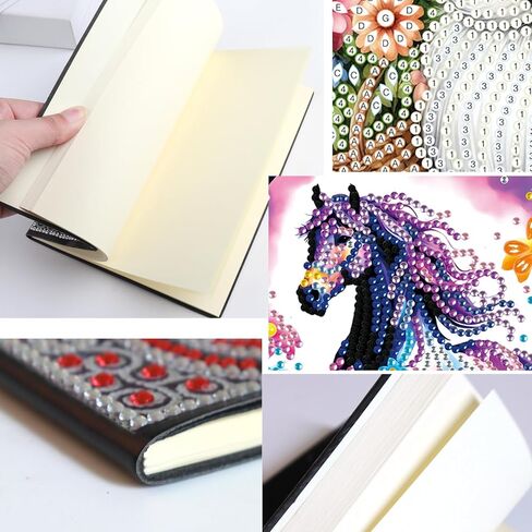 DIY Diamond Painting Notebook Kit, Theme of Animals, Special Shaped Diamond Art Notebook Journal Sketchbook for Writing & Drawing in Saudi Arabia