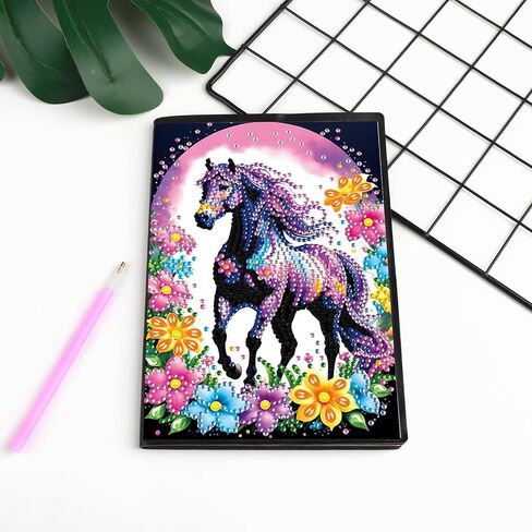 DIY Diamond Painting Notebook Kit, Theme of Animals, Special Shaped Diamond Art Notebook Journal Sketchbook for Writing & Drawing in Saudi Arabia