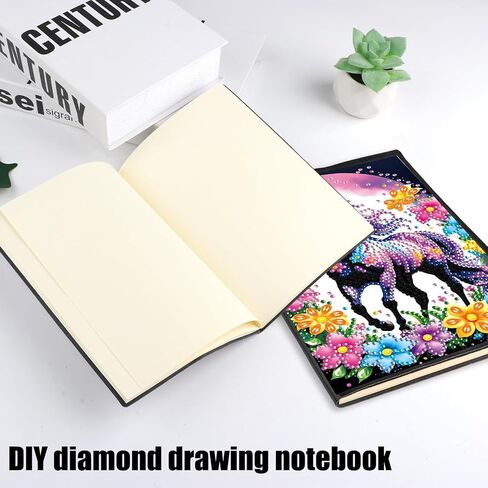 DIY Diamond Painting Notebook Kit, Theme of Animals, Special Shaped Diamond Art Notebook Journal Sketchbook for Writing & Drawing in Saudi Arabia