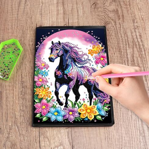 DIY Diamond Painting Notebook Kit, Theme of Animals, Special Shaped Diamond Art Notebook Journal Sketchbook for Writing & Drawing in Saudi Arabia