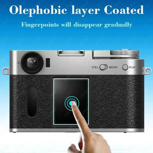 ULBTER Screen Protector for Fujifilm X-T30 II Fuji X-T30II Silver/Black [3+2Pack] with Hot Shoe Cover, Tempered Glass Cover 0.3mm 9H Hardness Anti-Scrach Anti-Bubble in Saudi Arabia