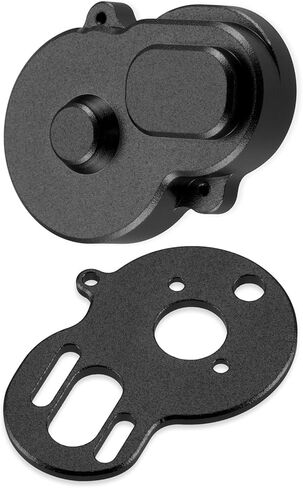 Aluminum Rear Main Gear Cover & Motor Mount Plate Fixed Bracket Upgrade Parts for Losi 1/24 Micro-B 1/28 Micro-T 2WD RC Car Buggy (Black) in Saudi Arabia