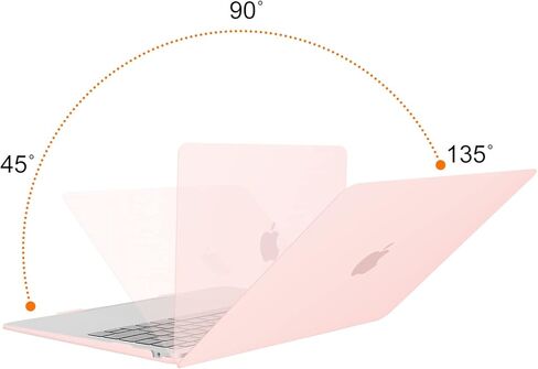 حافظة MOSISO متوافقة مع جهاز MacBook Air 13 بوصة إصدار 2022-2018 A2337 M1 A2179 A1932، حافظة بلاستيكية صلبة وغطاء لوحة مفاتيح وواقي شاشة وحقيبة تخزين وحقيبة كم مع جيبين ومقبض وحزام، وردي طباشيري in Saudi Arabia