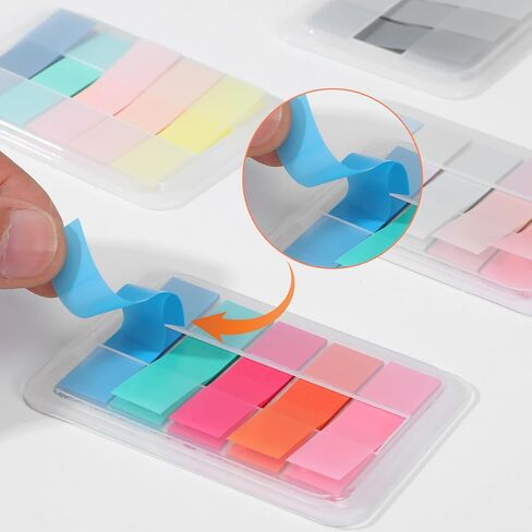 1000 Pcs Sticky Index Tabs, Books Tabs for Annotating, Notes Page Marker Repositionable File Tab Flags Labels Self Adhesive Divider Sticker Multi-Colored Writeable for Books Binder Notebook and Folder in Saudi Arabia