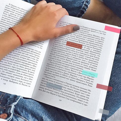 1000 Pcs Sticky Index Tabs, Books Tabs for Annotating, Notes Page Marker Repositionable File Tab Flags Labels Self Adhesive Divider Sticker Multi-Colored Writeable for Books Binder Notebook and Folder in Saudi Arabia