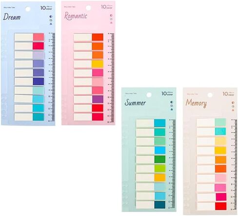 3 Packs Writable Sticky Notes, Mulitcolorful Sticky Index Tabs Book Markers, Annotation Reading Book, Home Office Supplies, Total 600 Sheets in Saudi Arabia