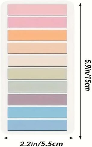 3 Packs Writable Sticky Notes, Mulitcolorful Sticky Index Tabs Book Markers, Annotation Reading Book, Home Office Supplies, Total 600 Sheets in Saudi Arabia